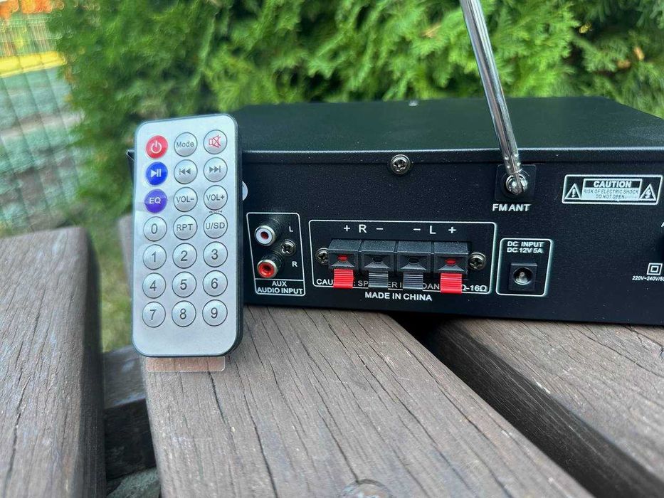 ‼️ Усилитель звука 2х300w. Ресивер. Підсилювач звуку. Караоке. Блютуз.