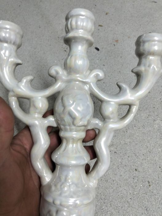 Castiçais em cerâmica