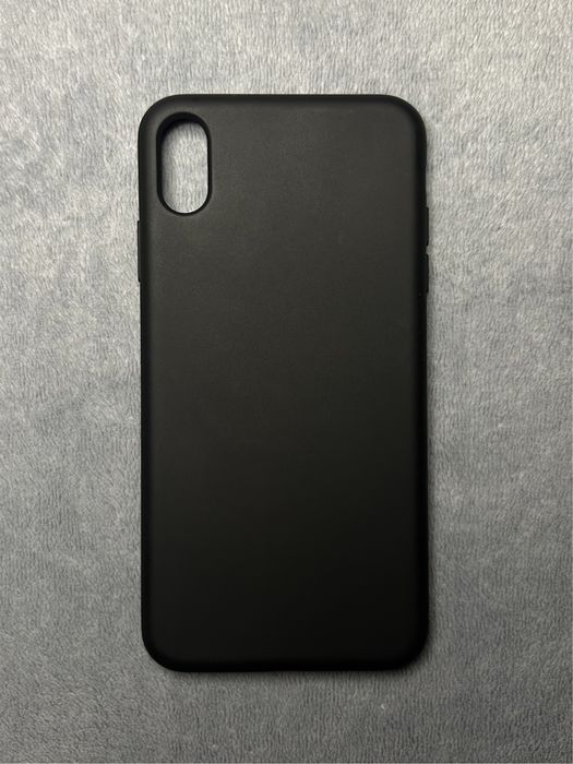 Чохол iPhone XS Max чорний матовий силікон