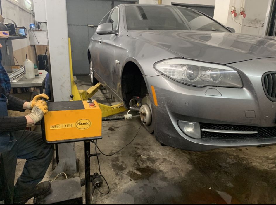 Проточка тормозных дисков без снятия