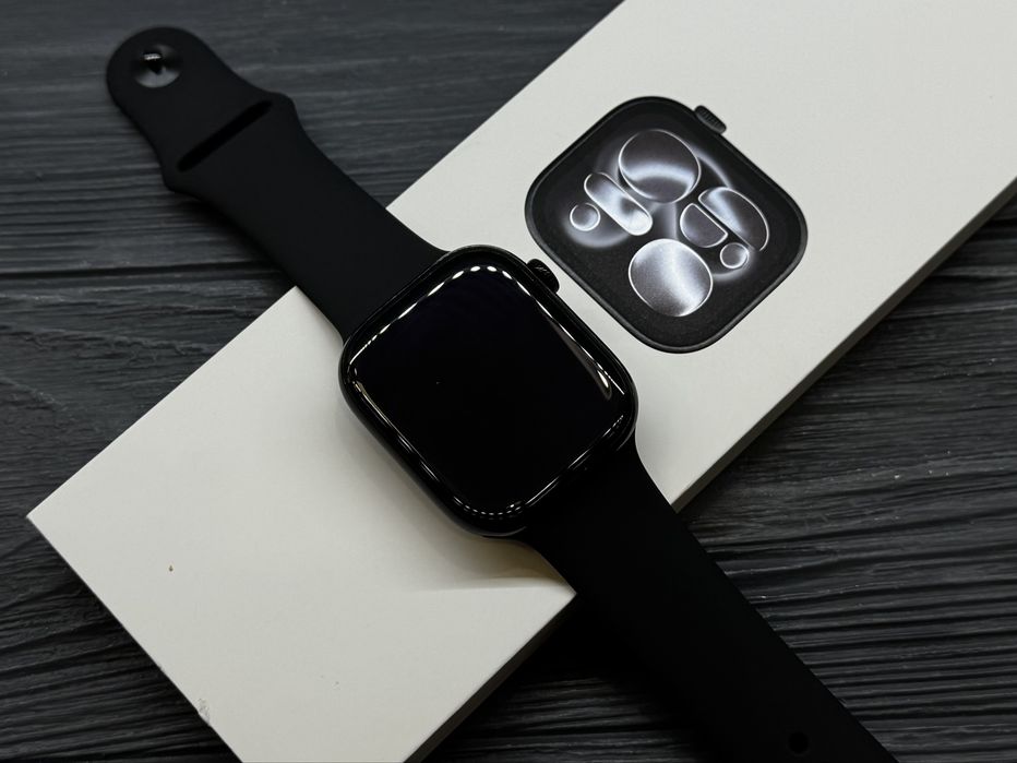 Apple Watch Series 10 46mm Jet Black (MEUX4) Black Sport Band M/L Магазин Гарантія