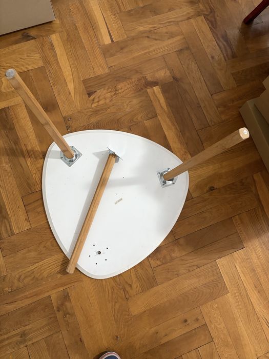 stolik kawowy biały Jysk 55cm