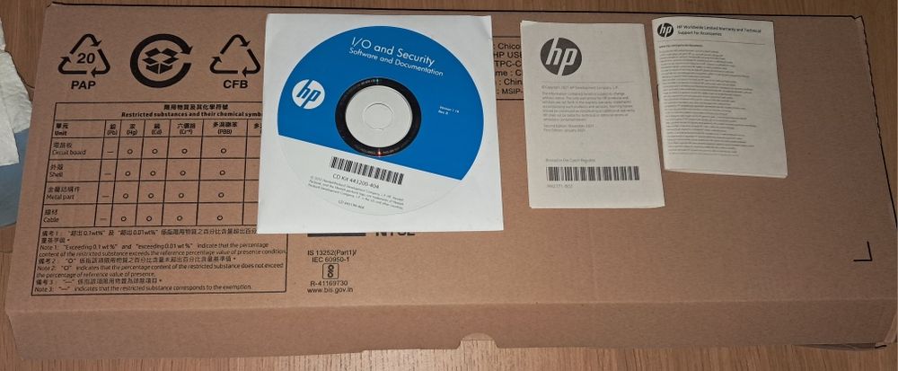 Teclado preto  HP NOVO