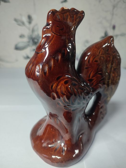 Статуэтка петушок майолика