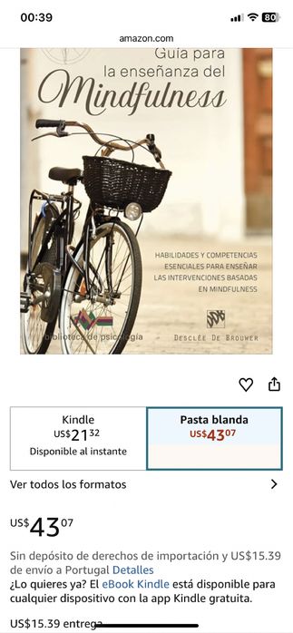 LIVRO MINDFULNESS EM ESPANOL NOVO NUMCA USADO