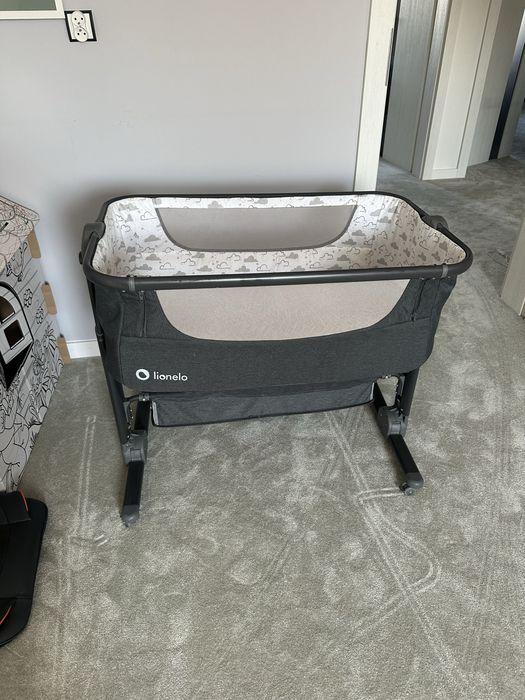 Lozeczko dostawne Lionelo Timon grafitowe