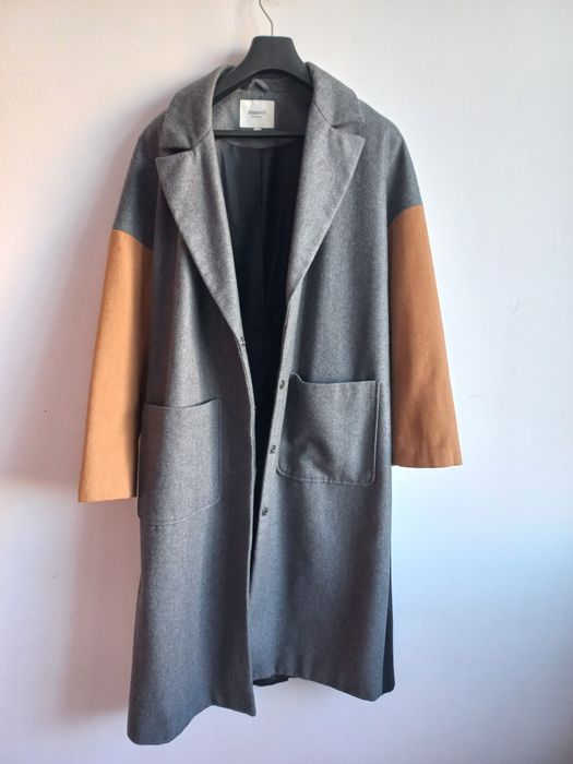 Kappahl płaszcz oversize długi wełna XL