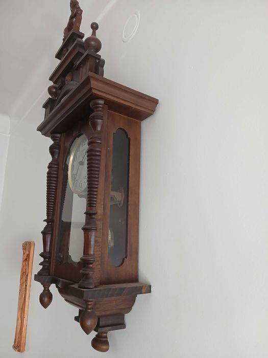Relogio de parede - Reguladora Cavalinho - Madeira - Impecável
