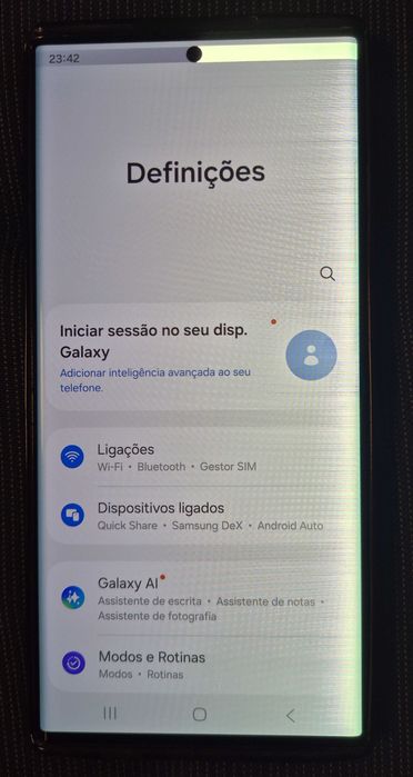 Samsung Galaxy S22 Ultra 5G 8Gb128Gb SM-S908B-DS problema écran