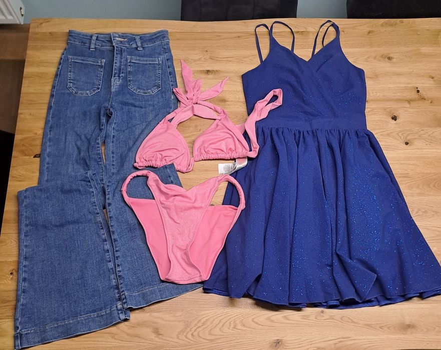 MEGA PAKA ubrań damskich XS/S – Zara, Guess, Bershka, New Yorker