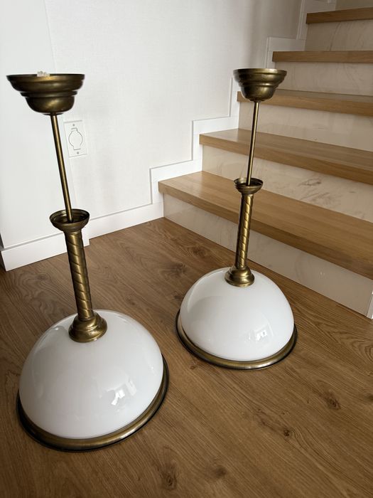 Zestaw dwóch zlotych  lamp