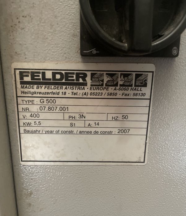 Okleinarka felder G 500