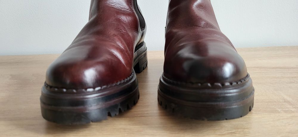 Skórzane botki Sinéquanon rozmiar 38