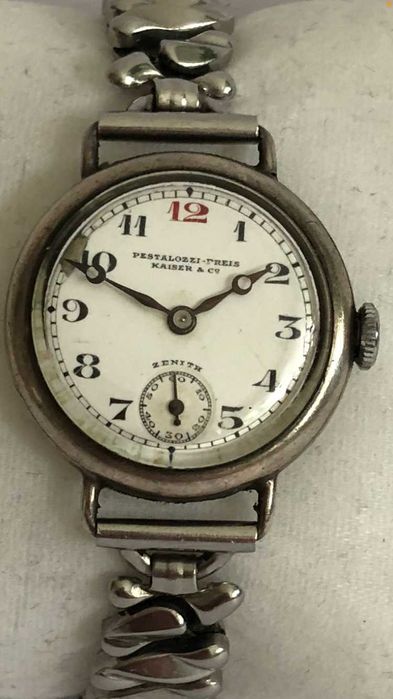 Antyk prawdziwe srebro 800, Zenith, Pestalozzi - Preis Kaiser & Co