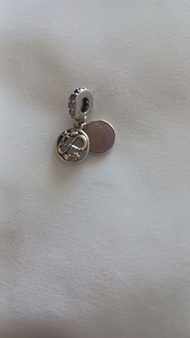 Conta pandora original em prata  pedente infiinito