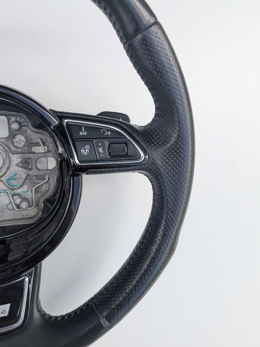 Руль з підігрівом Audi A6 C7 A7 A4 B8 Q5 Лепестки S-line Подогрев Ауді А6 Ц7 А4 А5 Ку5