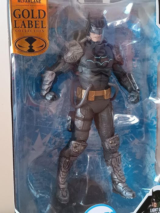 Mcfarlane Gold Label Batman Hazmat Suit Target Exclusive Light Up Symb