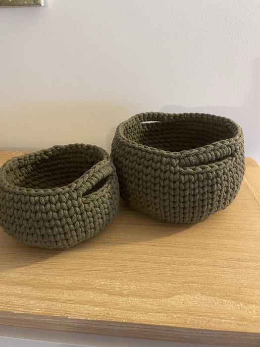 Cestos em croche