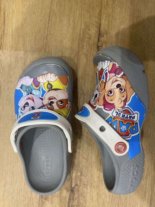 Тапки шльопанці сабо дитячі c13 Crocs щенячий патруль 30р19см Крокс