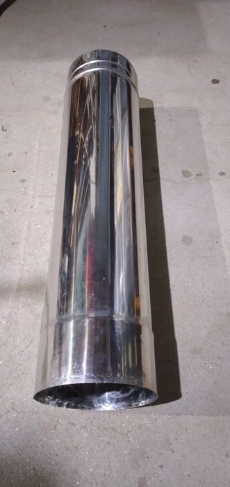 Tubo inox 50x120 parede unica