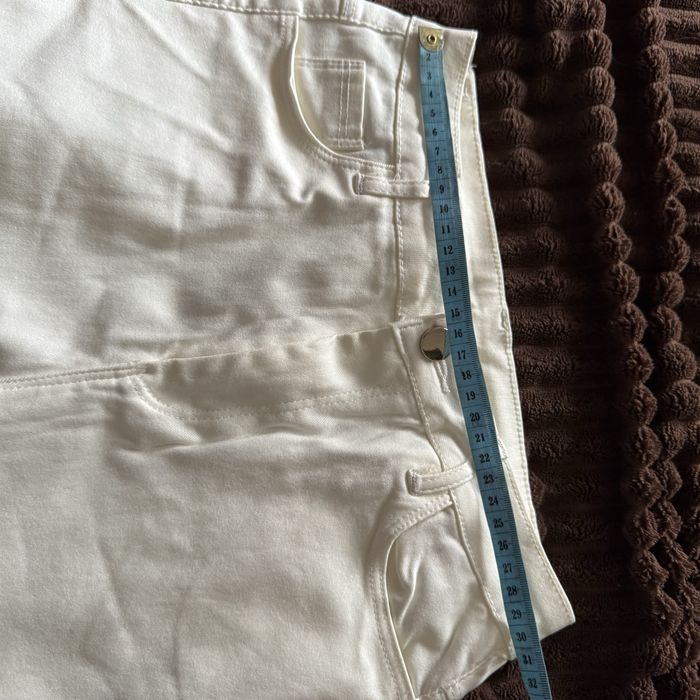 Брюки, стрейч, белые, новые