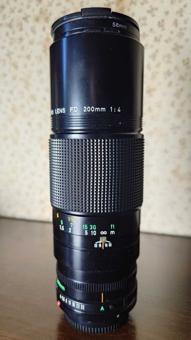 Canon FD 200 4 Macro Lens в гарному стані макро