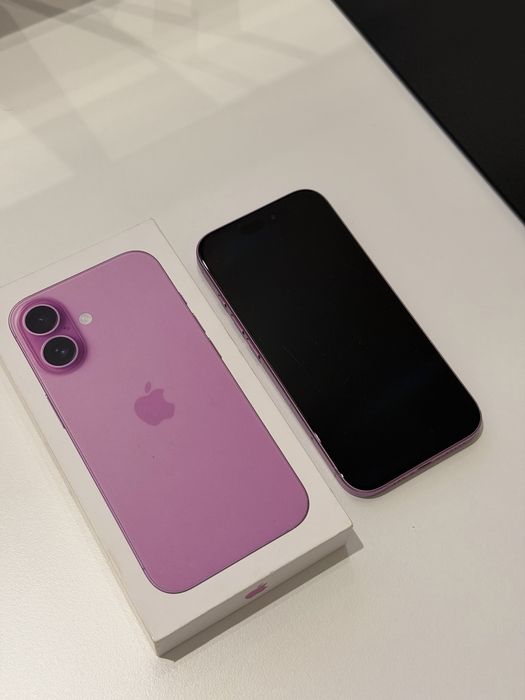 iPhone 16 Różowy, 89% kondycji baterii / GWARANCJA / FAKTURA