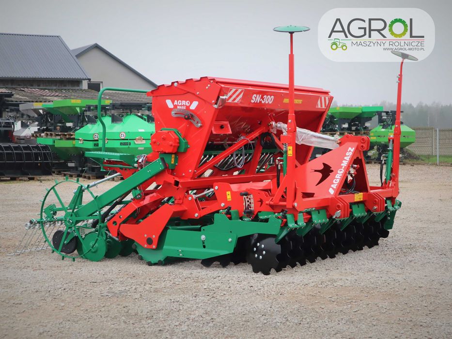 Siewnik Zbożowy Stopkowy Talerzowy Euro-Masz 3m; Ozdoken; Agro-masz