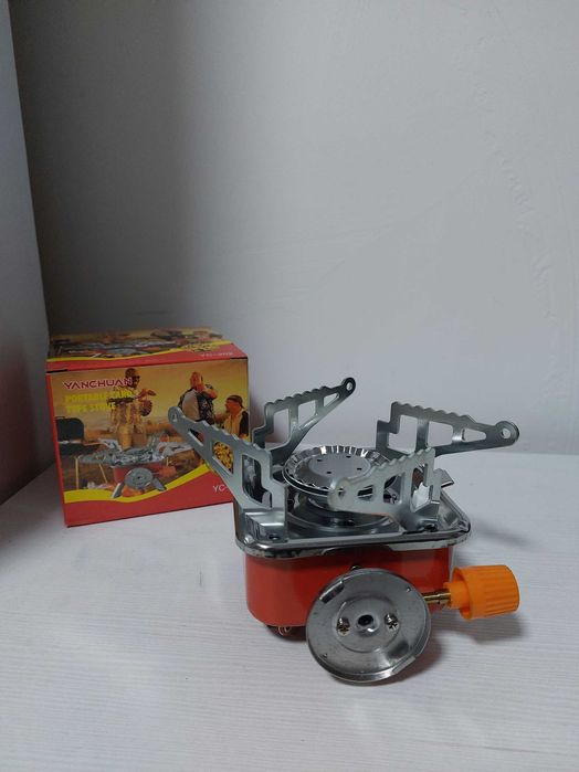 Газова туристична плита Yanchuan YC-201 з чохлом і п'єзопідпалом