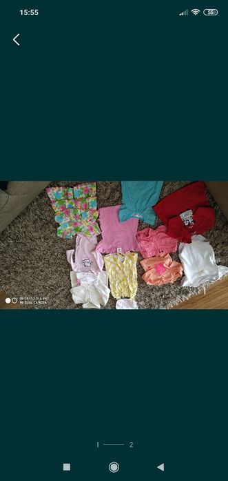 Ubranka na dziewczynkę głównie rozm 68