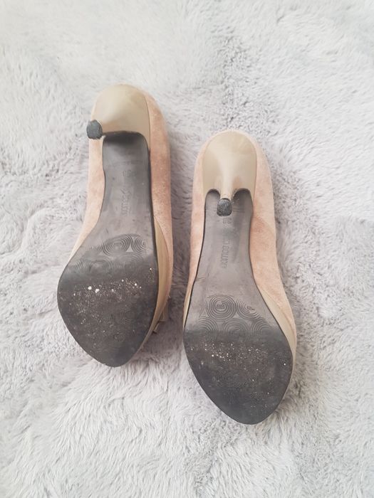 Buty 38 beżowe khaki włoskie mario bolucci