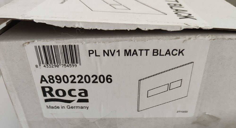 Przycisk spłukujący do stelaża roca duplo nova czarny mat nowy