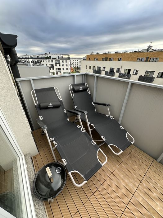 2 krzesła fotele ogrodowych z miękkimi poduszkami