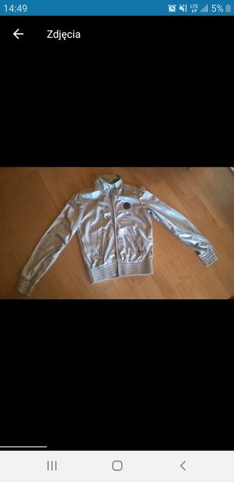Kurtka srebrna 38 M Bershka 36 s