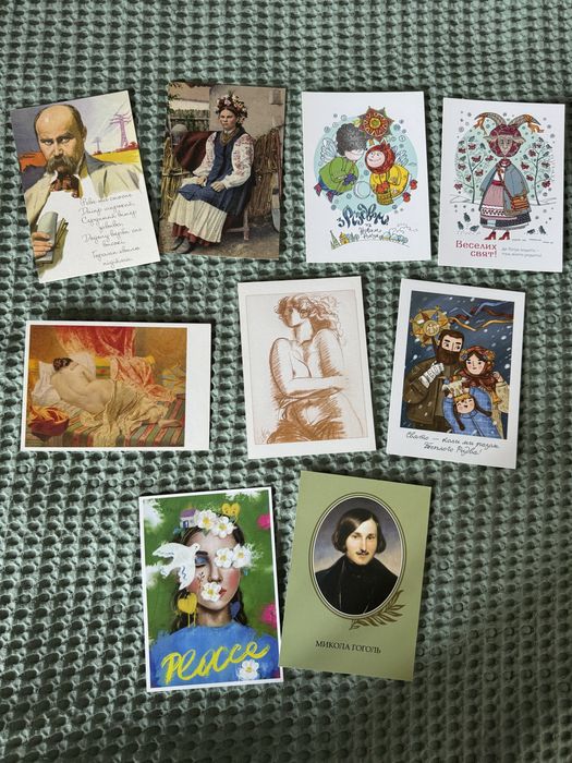 Листівки Україна - міста, традиційні наряди, міфи