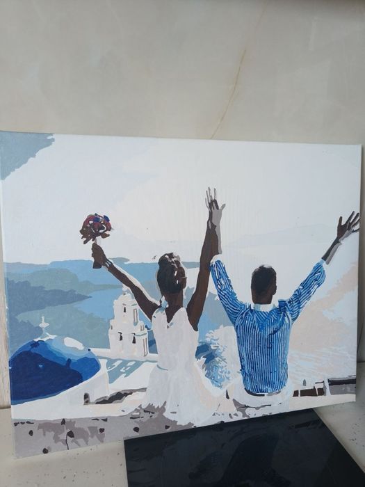 Готові картини за номерами з Одеси в асортименті, розмір 40*50