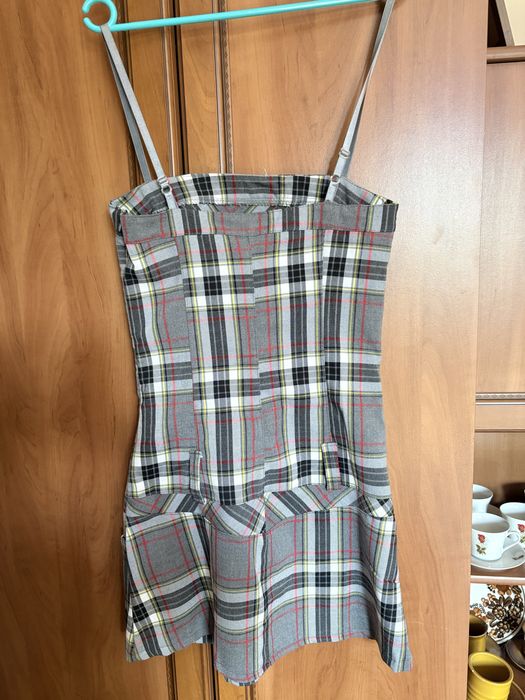 Sukienka w kratę, r. S/M, idealny stan