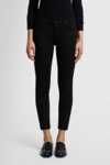 Czarne jeansy rurki firmy   7 for all mankind, prawie nowe