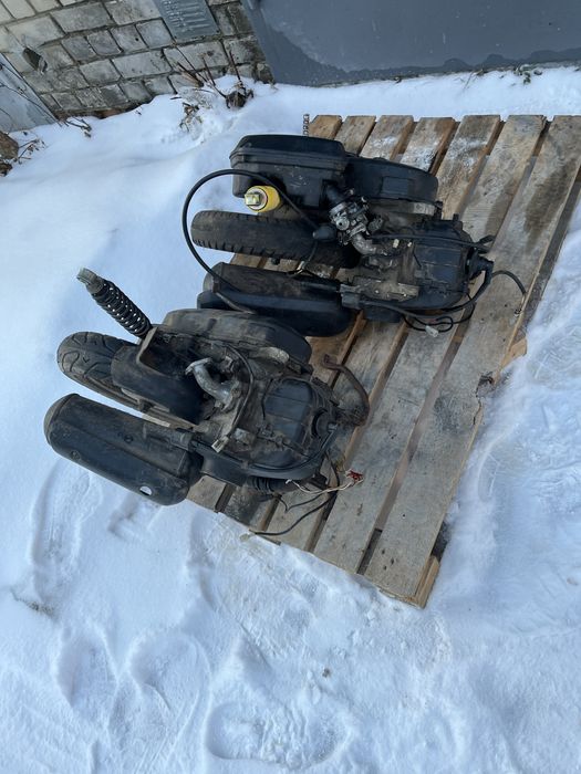 Двигатель мотор двигун Suzuki lets 1 2 3 verde a196