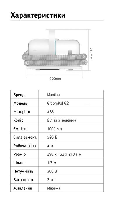 Груминг набор для ухода за шерстью питомцев Neabot P1Pro 5 в 1 пылесос