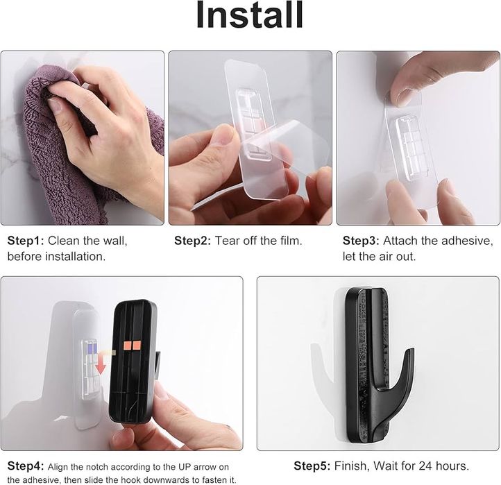 Haczyki Samoprzylepne Łazienka Kuchnia