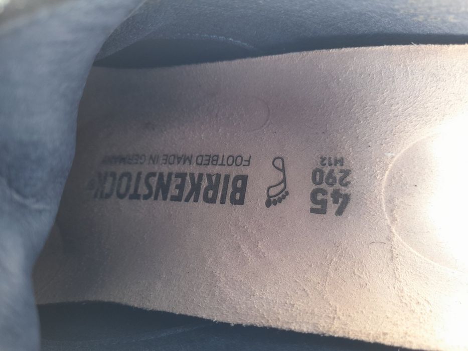 Оригинал Мужские повседневные туфли Birkenstock кожа, 45( 29 см )