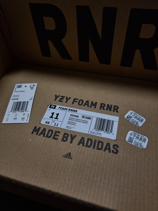 adidas Yeezy Foam RNNR Ararat Runner YZY White Białe Kanye Ye West