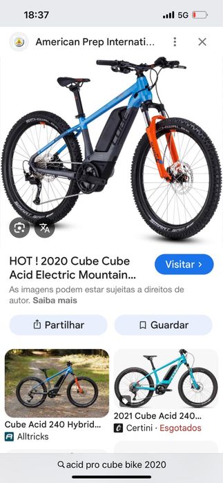 Bicicleta Eletrica CUBE 240 ACID Rookie PRO