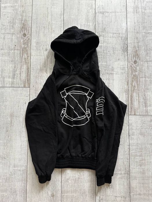 Худи Number Nine AW01 Shield Black Hoodie