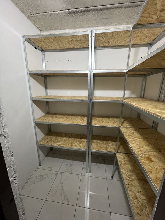 Стелаж полиці металеві в гараж комору кладову склад магазин СТО підвал