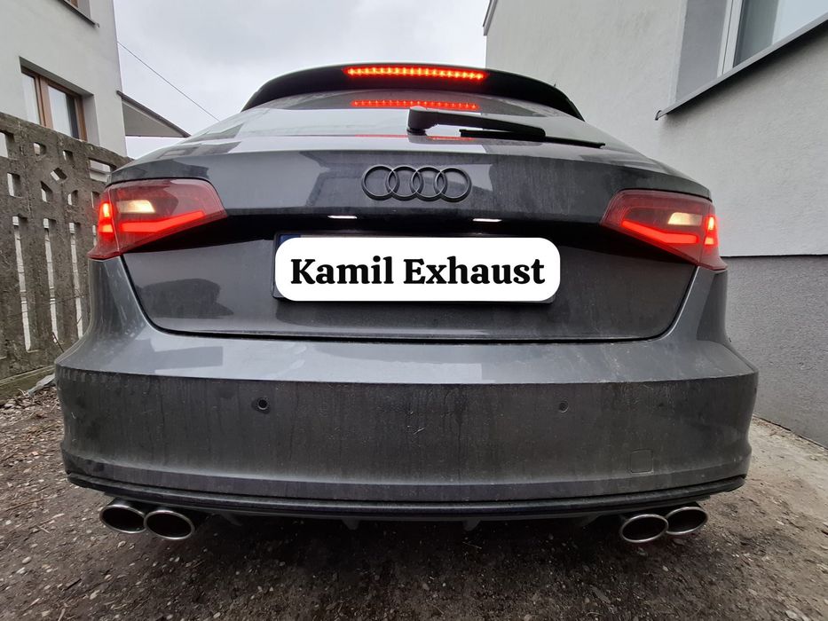 tłumik końcowy wydech przelot AUDI A3 S3 8V SEDAN HATCHBACK SPORTBACK