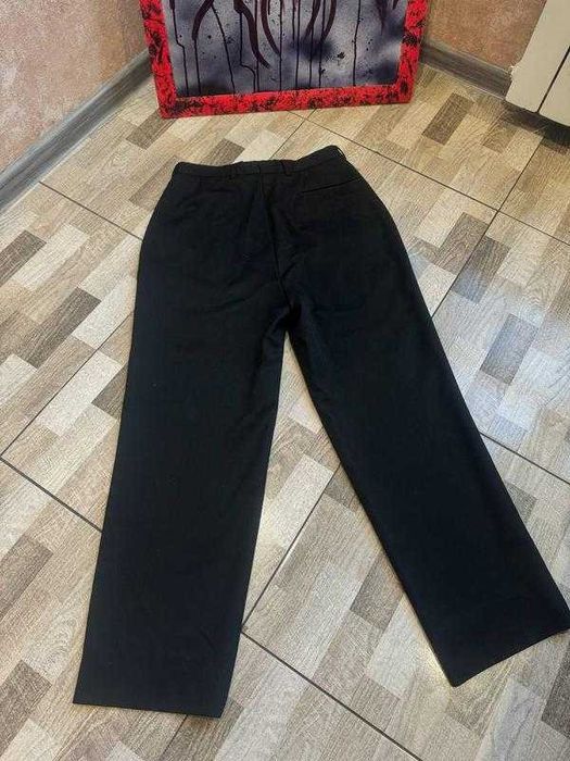 Брюки чоловічі чорні класичні, formal, office style, regular fit, straight, basic, everyday, business casual, unisex, minimalist, wardrobe staple