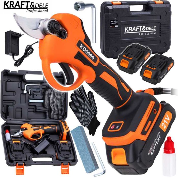 KRAFT&DELE Sekator Akumulatorowy Nożyce Ogrodowe Elektryczne KD5090