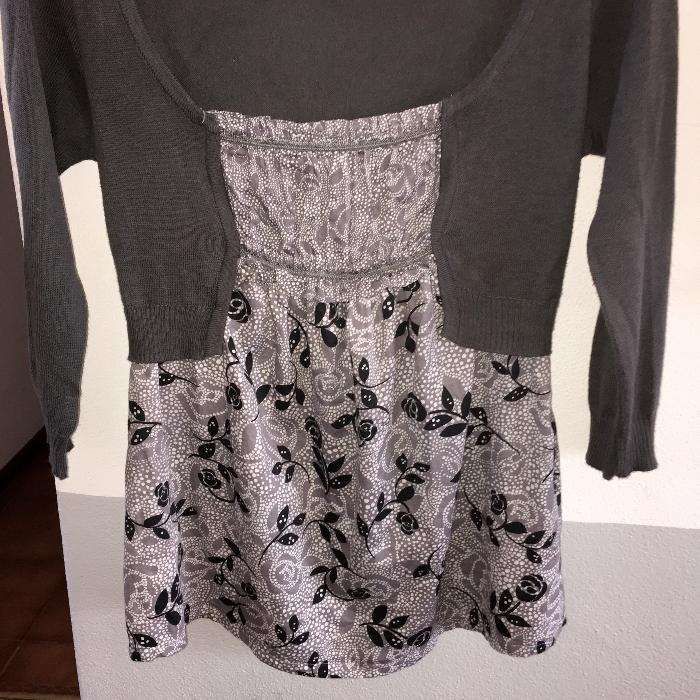 Camisola cinza/bolero M/L